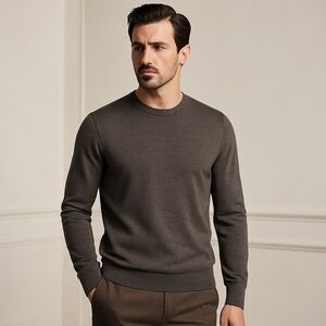 Strellson Extra‑Fine Merino Crewneck Sweater, Size M